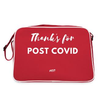 Merci s pour postcovid pas Corona Virus Lockdown - Sac Retro - rouge/blanc - Dos