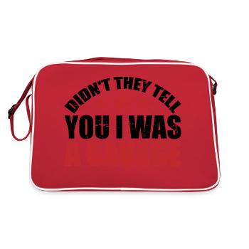 Didn't they tell you I was a savage 2 - Retro Bag - red/white - Back