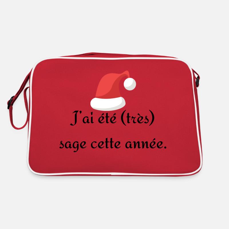 Tee-shirt ou pull de Noël | « J’ai été sage » Sac Retro