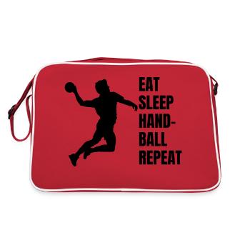 Handball Handball Team Handball Player - Retro Bag - red/white - Back