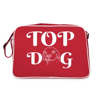 TOP DOG - Retro Bag - red/white - Back