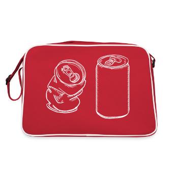 Can crushed - Retro Bag - red/white - Back