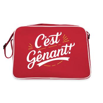 C'est Gênant ! - Sac Retro - rouge/blanc - Dos