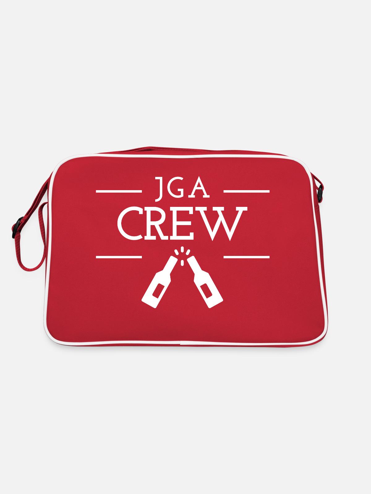 Bachelor Party Crew - Retro Bag - red/white - Back