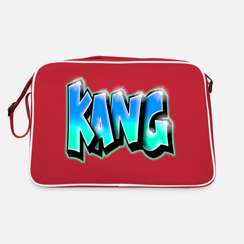 KANG GRAFFITI NAME DRUCK Retro Tasche