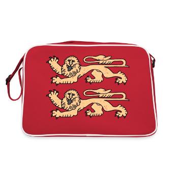 Lions Normandy - Style Vintage - Retro Bag - red/white - Back