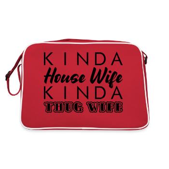 Kinda House Wife Kinda Thug Wife 3 - Retro Bag - red/white - Back