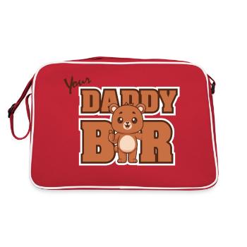 Papa ours - Sac Retro - rouge/blanc - Dos