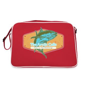 The Arctic Calls Reel in the Challenge - Retro Bag - red/white - Back