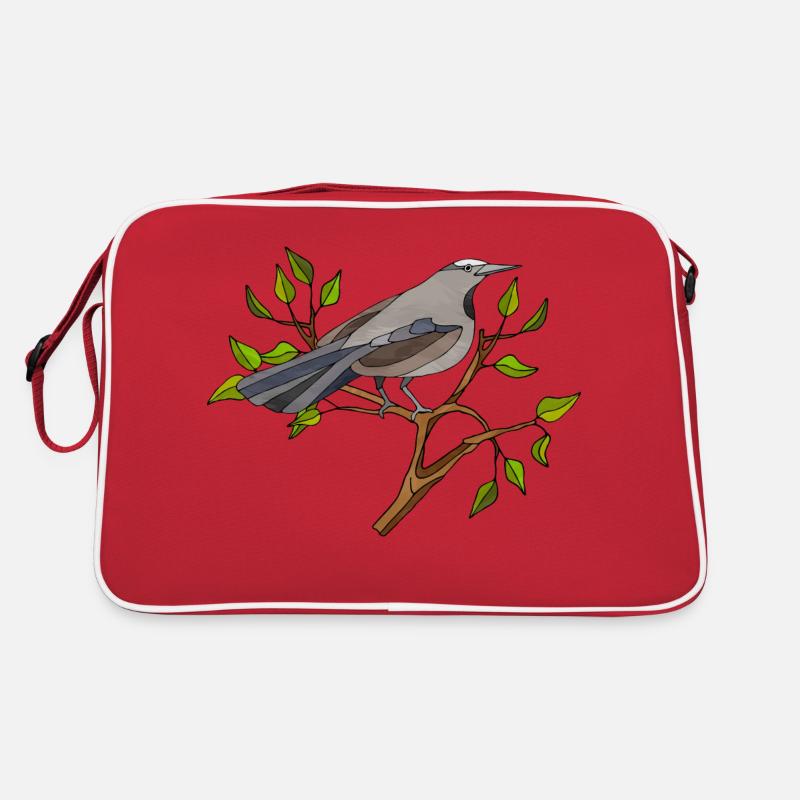 Oiseau coloré Sac Retro