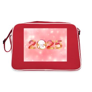 Nouvel An Chinois 2025 Design Chinois Nouveau - Sac Retro - rouge/blanc - Dos