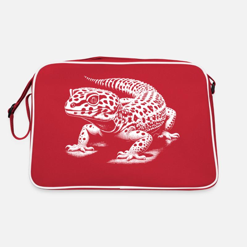Leopardgecko Retro Tasche