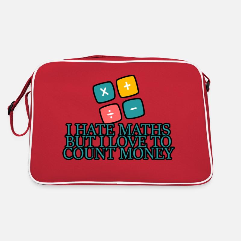Je déteste les maths mais j’aime compter l’argent 4 Sac Retro