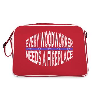 john carpenter tshirts carpenter work tshirts - Retro Bag - red/white - Back