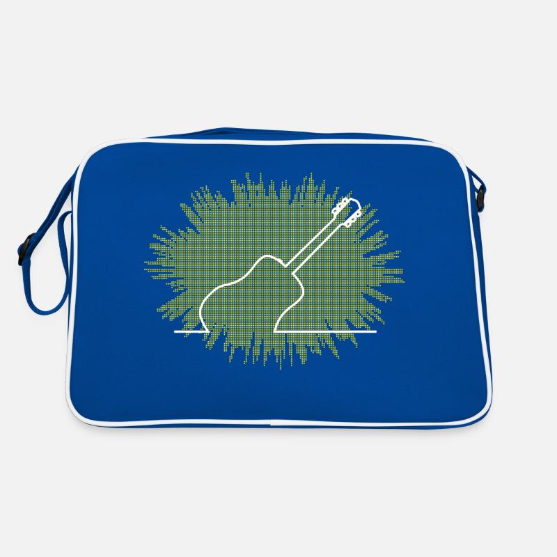 Acoustic Guitar Abstract Explosion Retro Bag