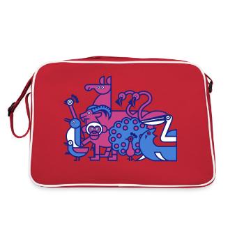 Penscynor Wildlife Park - Retro Bag - red/white - Back