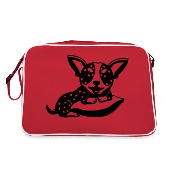 CHIEN CHAT ANIMAL DE COMPAGNIE - Sac Retro - rouge/blanc - Dos