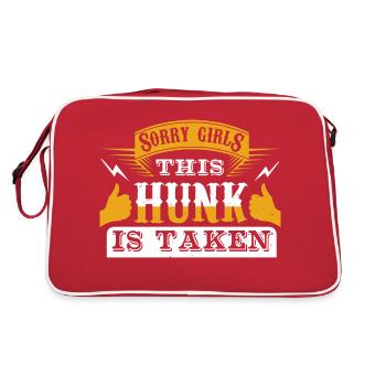 DÉSOLÉ LES FILLES CE MEC EST PRIS - Sac Retro - rouge/blanc - Dos