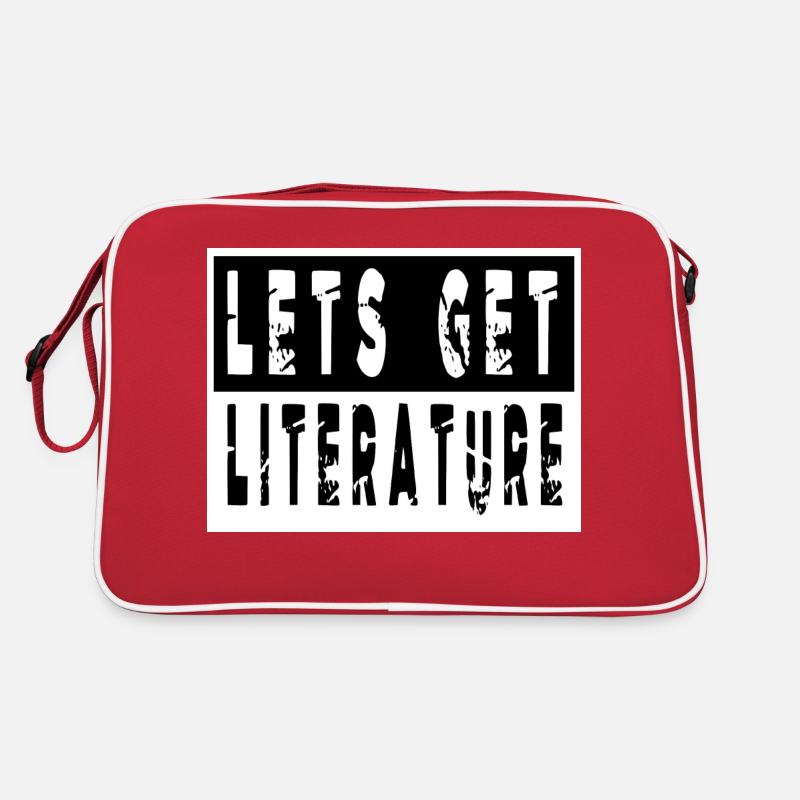 Book Cat Wine Comics Book Reader Love Joke Retro Bag