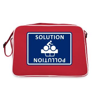 Solution Pollution - Retro Bag - red/white - Back