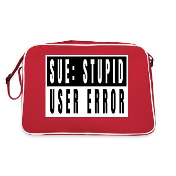 hacking code hacking coding coding computer quote - Retro Bag - red/white - Back