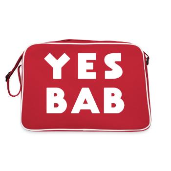 Yes Bab Birmingham Slang - Retro Bag - red/white - Back