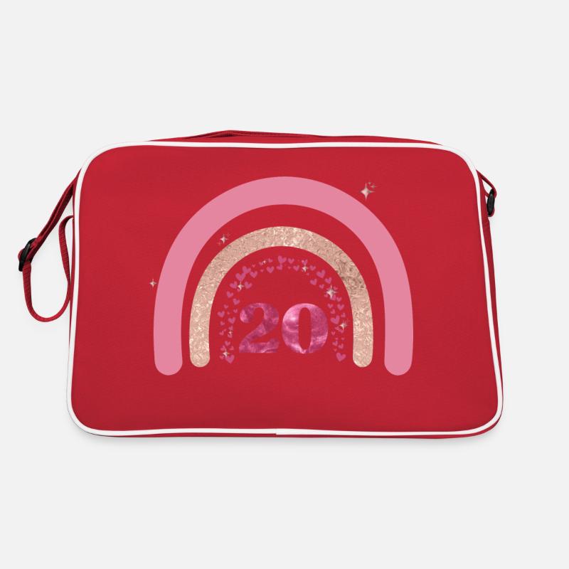 20e anniversaire rainbow rose Sac Retro
