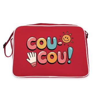 Hello Français - Coucou Design - Sac Retro - rouge/blanc - Dos