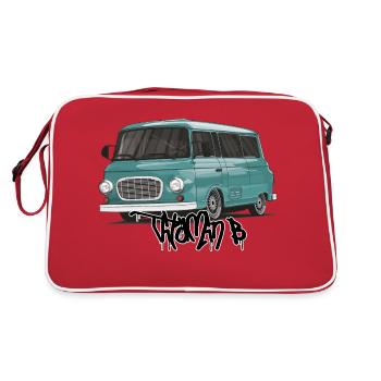 Barkas B1000 // Illustration - Retro Bag - red/white - Back