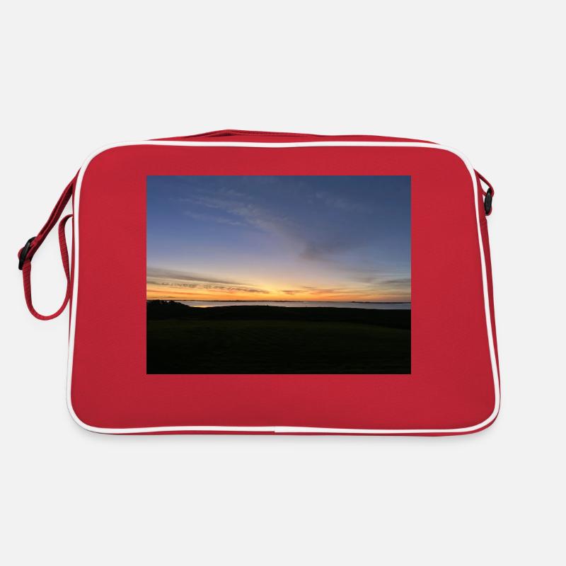 Lever du soleil - Sac Retro - rouge/blanc