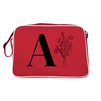 Lette a fleurs minimalistes - Sac Retro - rouge/blanc - Dos