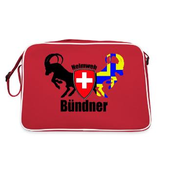 Grisons nostalgique - Sac Retro - rouge/blanc - Dos