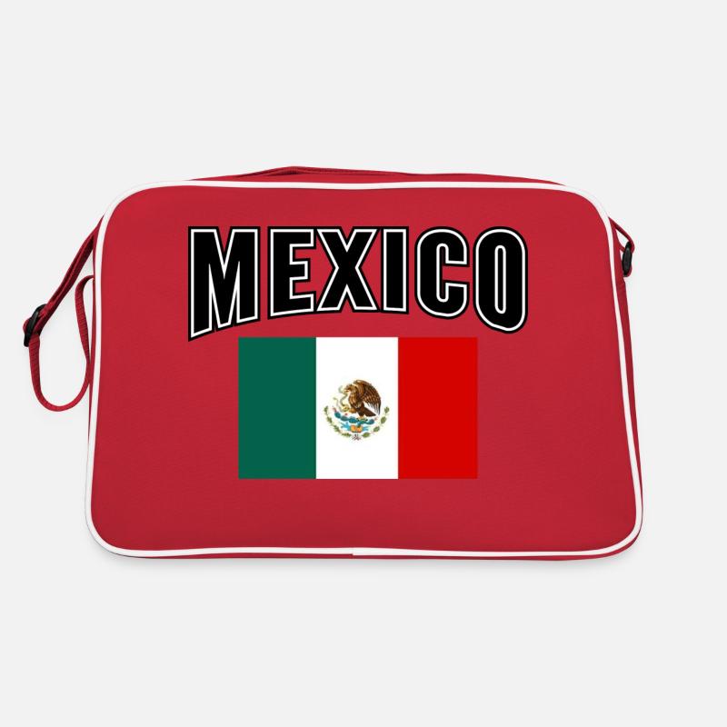 Mexico - Retro Tasche - Rot/Weiß