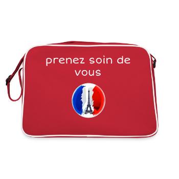 prenez soin de vous - Sac Retro - rouge/blanc - Dos