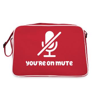 You're On Mute - Retro Bag - red/white - Back