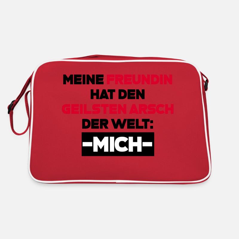 Freundin Spruch Geschenk Retro Tasche