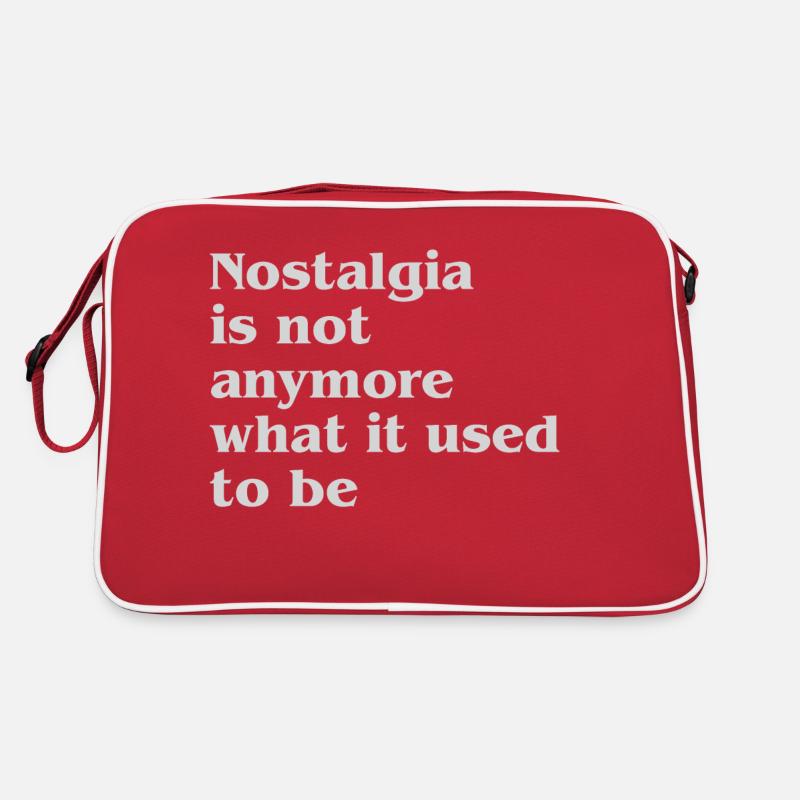 Nostalgie ist nicht mehr das, was sie einmal war Retro Tasche