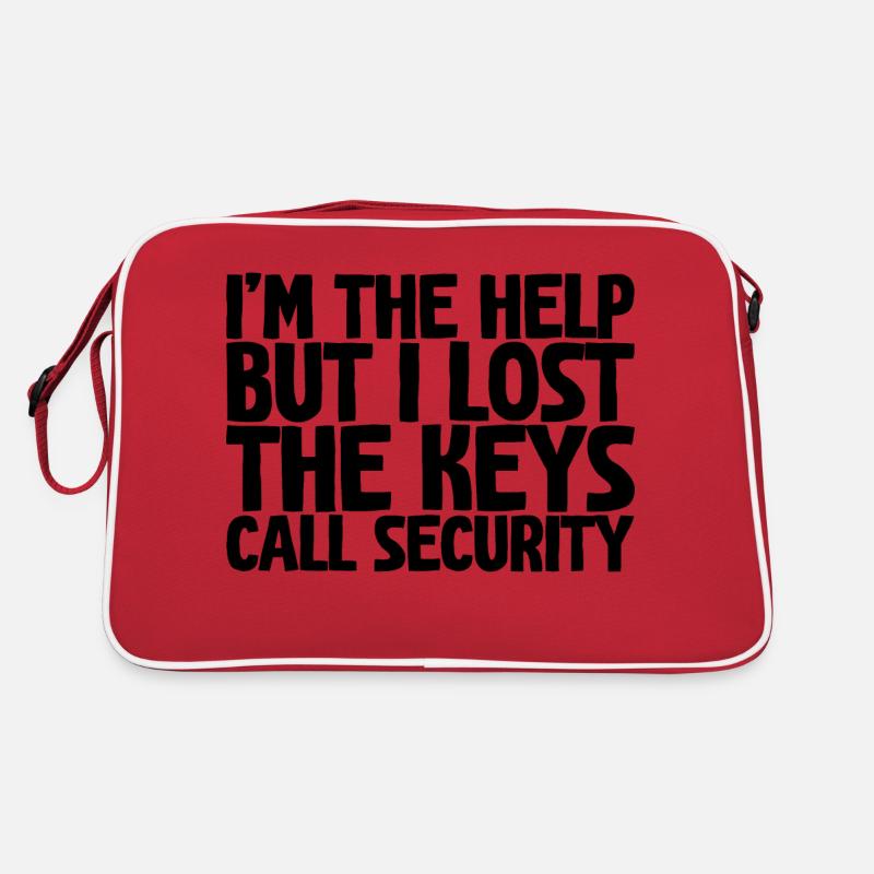 I'm The Help But I Lost The Keys, Call Security Retro Tasche