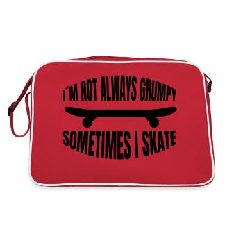 Skateboard Sakten Longboard Skater Skateboarding - Sac Retro - rouge/blanc - Dos