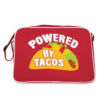 Tacos Powered By Tacos Nourriture mexicaine Cinco - Sac Retro - rouge/blanc - Dos