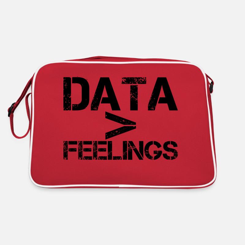 Data Is Greater Than Feelings Retro Bag