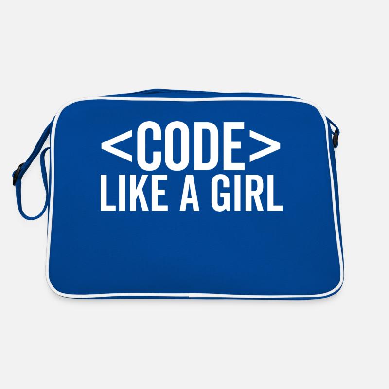 Code Like a Girl Retro Bag