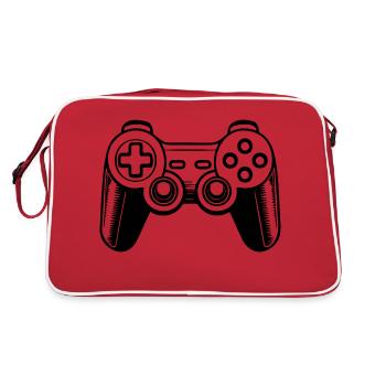 Manette de jeu de jeux vidéo - Sac Retro - rouge/blanc - Dos