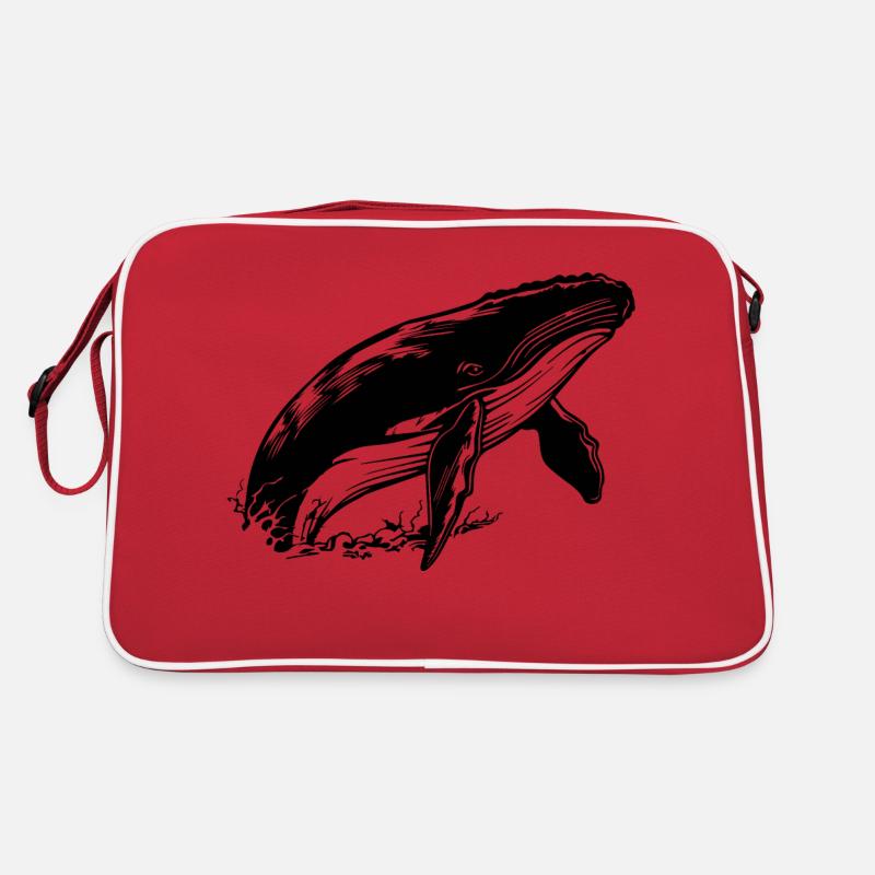 Baleine Poisson de mer Sac Retro