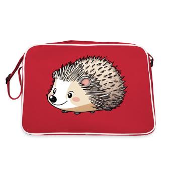 Igel - Retro Tasche - Rot/Weiß - Hinten