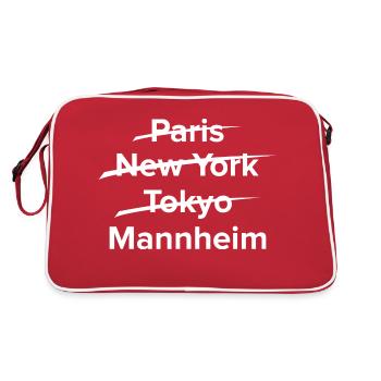 Mannheim Monnem Mannheimat - Sac Retro - rouge/blanc - Dos