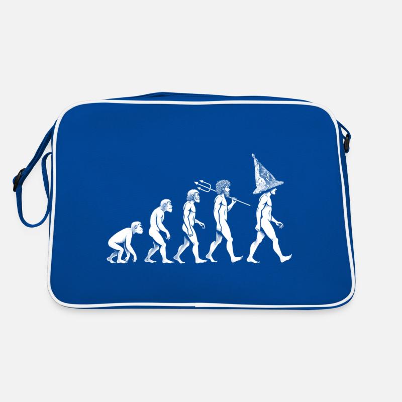 Steampunk Evolution mit Aluhut Retro Tasche