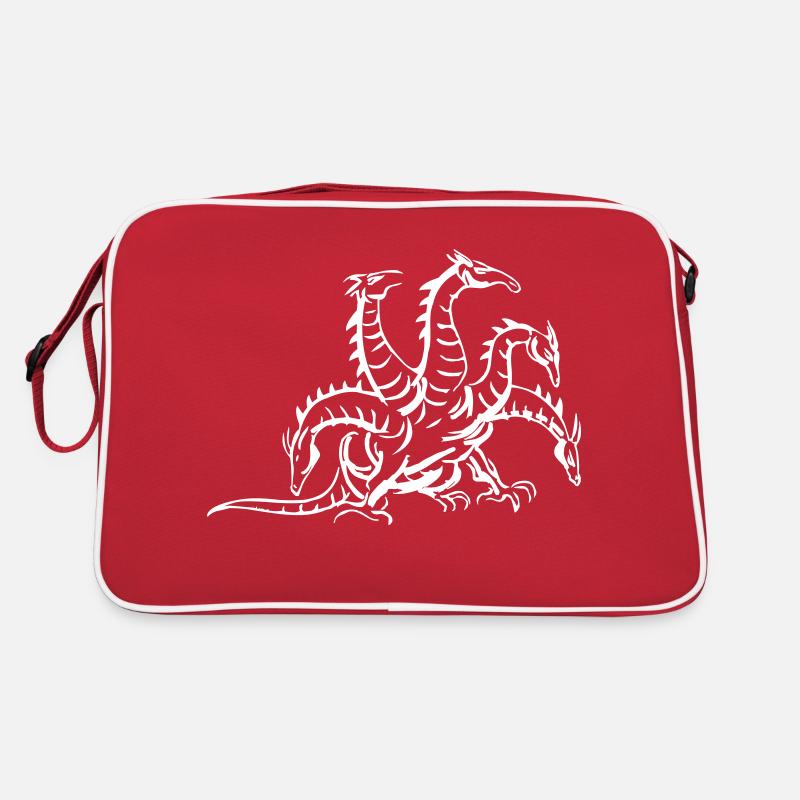 dragon - Sac Retro - rouge/blanc