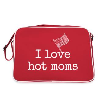 Design amusant pour les fans de maman chaude - Sac Retro - rouge/blanc - Dos