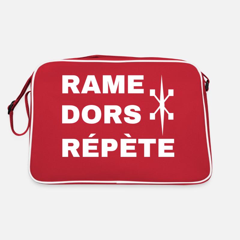 Rame dors répète Rameur d'aviron Sac Retro
